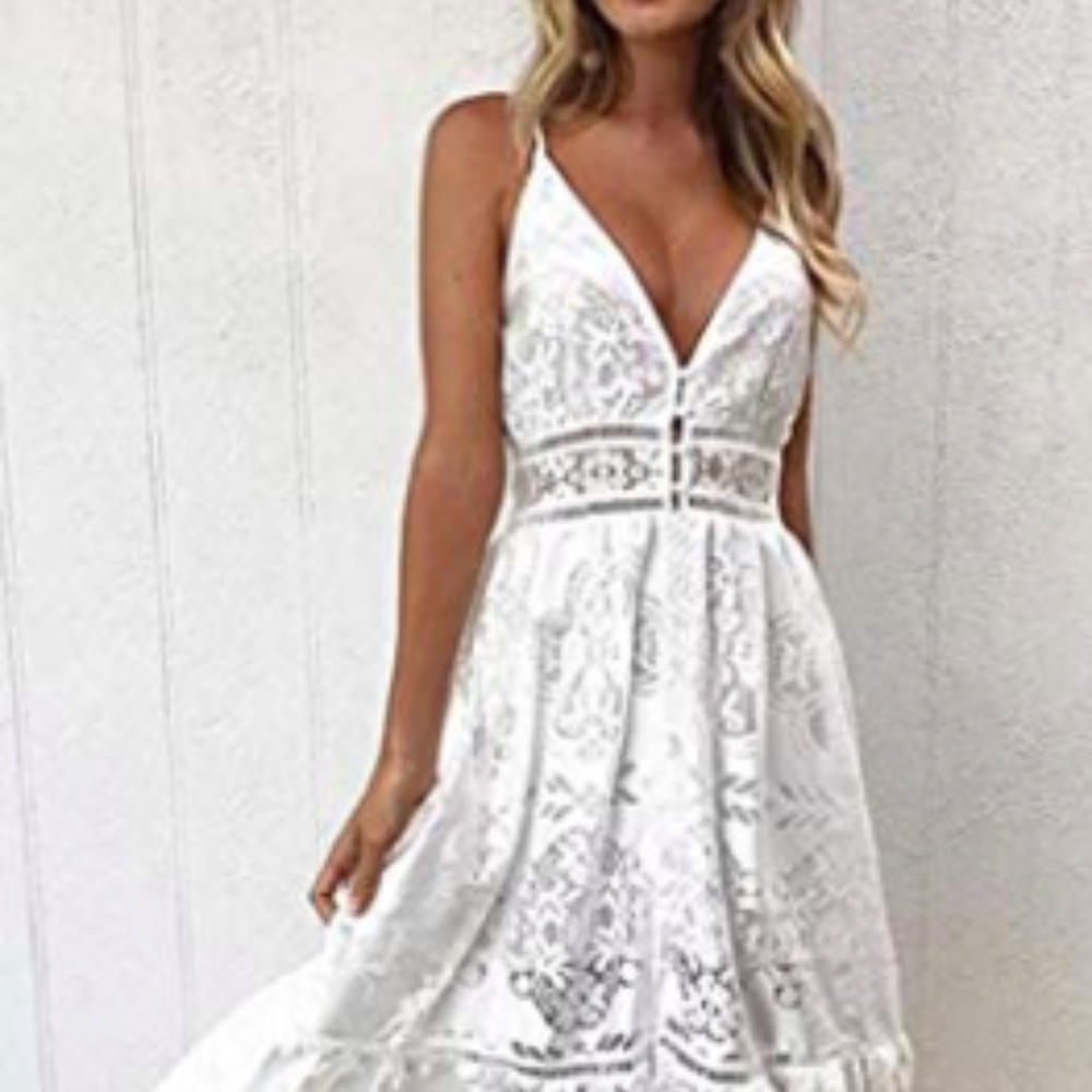 White Midi Summer Dress